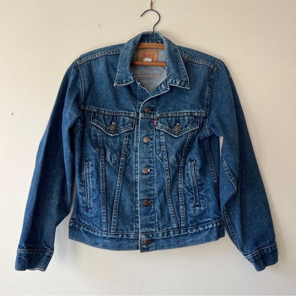Vintage Levis blue denim trucker jacket youth 20 adult XXS XS‎ S
